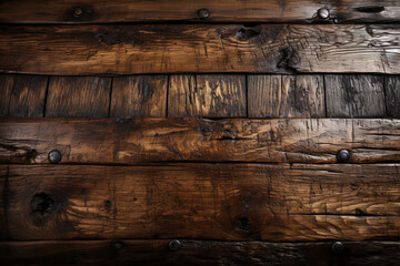 Obraz premium Texture of a wooden barrel up close, an earthy and tactile background Generative AI