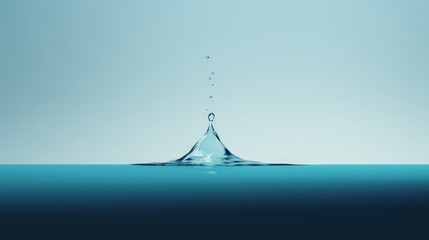water drop splash. Generative AI