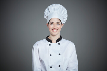 Portrait of smiling young chef.