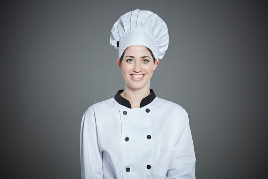 Portrait of smiling young chef.