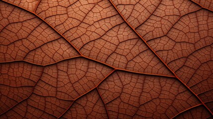 background of a red leaf close-up. Generative AI