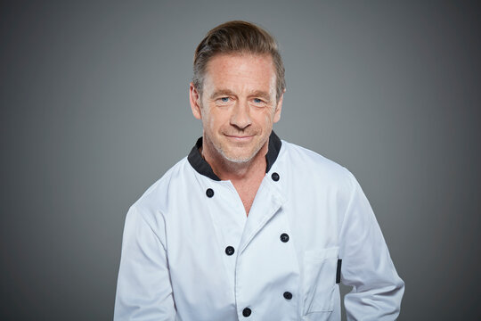 Portrait of mature chef.