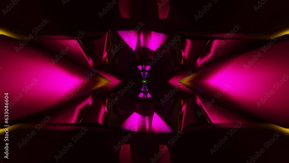 Poster lively vj loop with a mesmerizing and hypnotic neon backdrop, creating motion.