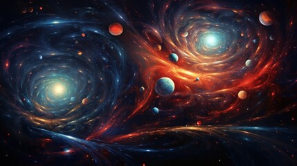 spiral galaxy in space. Generative AI