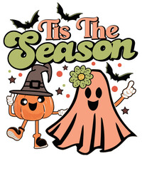 Tis The Season Spooky Season Retro Halloween T Shirt Design