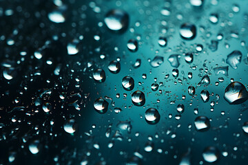Raindrops on window - AI Technology