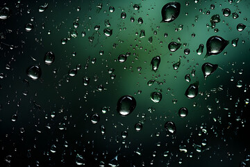 Raindrops on window - AI Technology