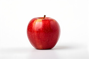 Red apple on white background - AI Technology