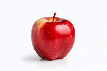 Red apple on white background - AI Technology