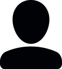 Person, profile user icon, login account sign, male person profile avatar symbol