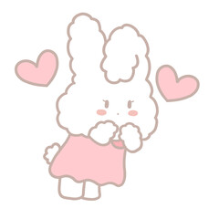 Seri the bunny is happy