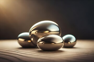 egg in glass jar Generator AI