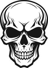 Skull illustration vector design for t shirt