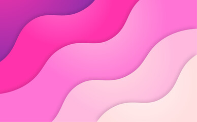Soft gradient color wave background vector