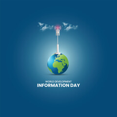 World Development Information Day. world information development background. 