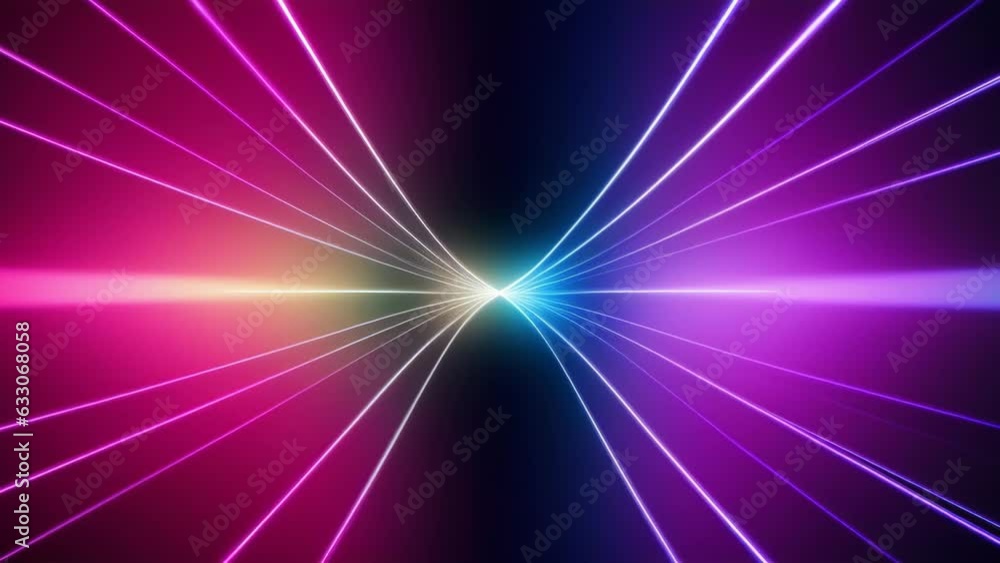 Poster An abstract background with vibrant lines and colors. Generative ai