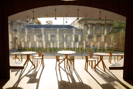 Tables And Chairs By Window At Blavatnik School Of Government