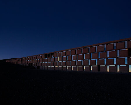 Facade of ESO Hotel at Paranal Observatory