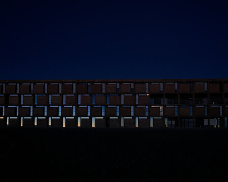 Facade of ESO Hotel at Paranal Observatory