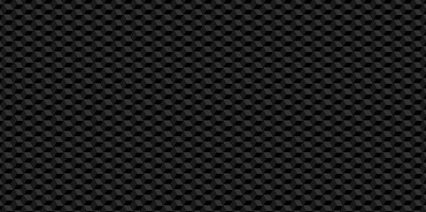 Seamless geometric dark black shape square cube and triangle paper texture. abstract retro Pattern of paper a seamless geometric back cube pattern background. Grey black mosaic backdrop texture.