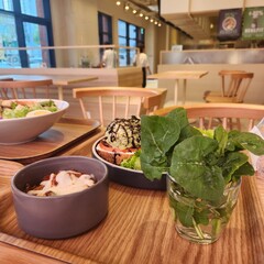 salad in a kitchen