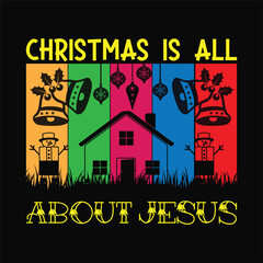 Fototapeta na wymiar Christmas Is All About Jesus
