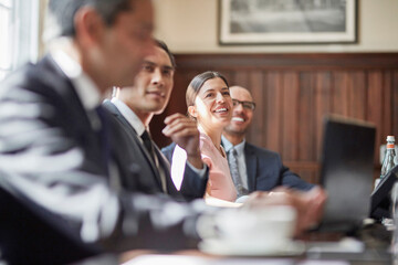 Businesspeople during meeting