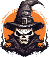 Helloween vector illustration for t-shirt