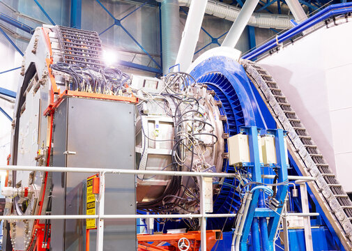 Telescope machinery at Paranal Observatory in Chile