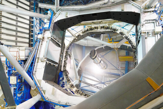 Telescope machinery at Paranal Observatory in Chile