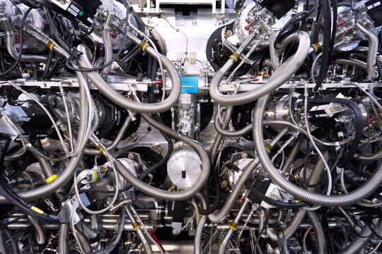 Pipes and machinery at Paranal Observatory