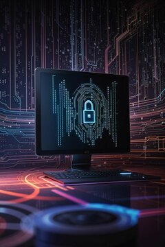 Cyber security 
"Cryptic Data Lockdown" Unlock the potential of your projects with this compelling image that delves into the world of secure data transmission.