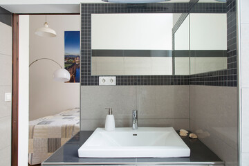 Modern bathroom interior