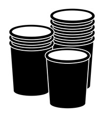 紙コップのシルエット