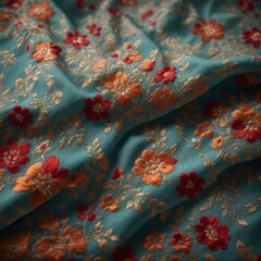 Symmetrical Slavic Embroidery on High-Quality Linen