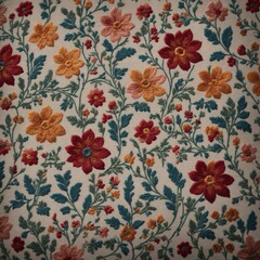 Symmetrical Slavic Embroidery on High-Quality Linen