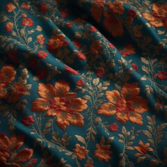 Symmetrical Slavic Embroidery on High-Quality Linen