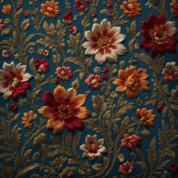 Symmetrical Slavic Embroidery on High-Quality Linen