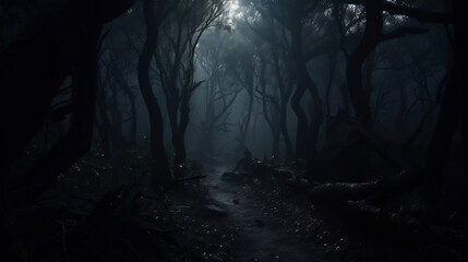 Scary Forest, Horror, AI