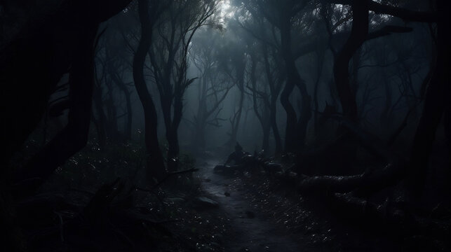 Scary Forest, Horror, AI