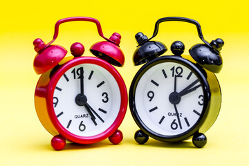 Two alarm clocks