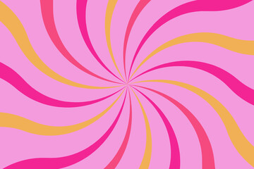 abstract background with lines, orangle and pink twist background, barbie style background