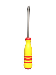 Fototapeta premium 3d Realistic screwdriver rendering, electronic repair tool