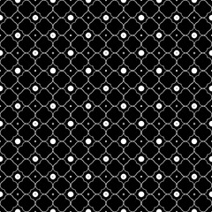 Black and white seamless pattern texture. Greyscale ornamental graphic design. Mosaic ornaments. Pattern template. Vector illustration. EPS10.