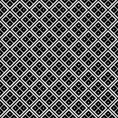 Black and white seamless pattern texture. Greyscale ornamental graphic design. Mosaic ornaments. Pattern template. Vector illustration. EPS10.