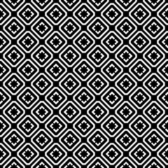 Black and white seamless pattern texture. Greyscale ornamental graphic design. Mosaic ornaments. Pattern template. Vector illustration. EPS10.