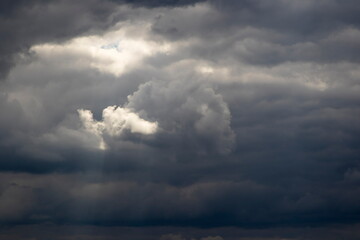 Dramatic sky, storm clouds background.
