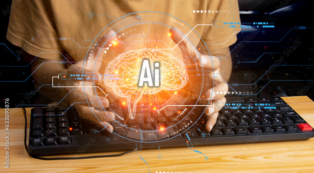 Poster the concept of developing an artificial intelligence system that can interact with humans and be use