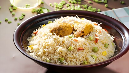 rice with chicken, dishes 