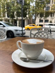cup of coffee on the street